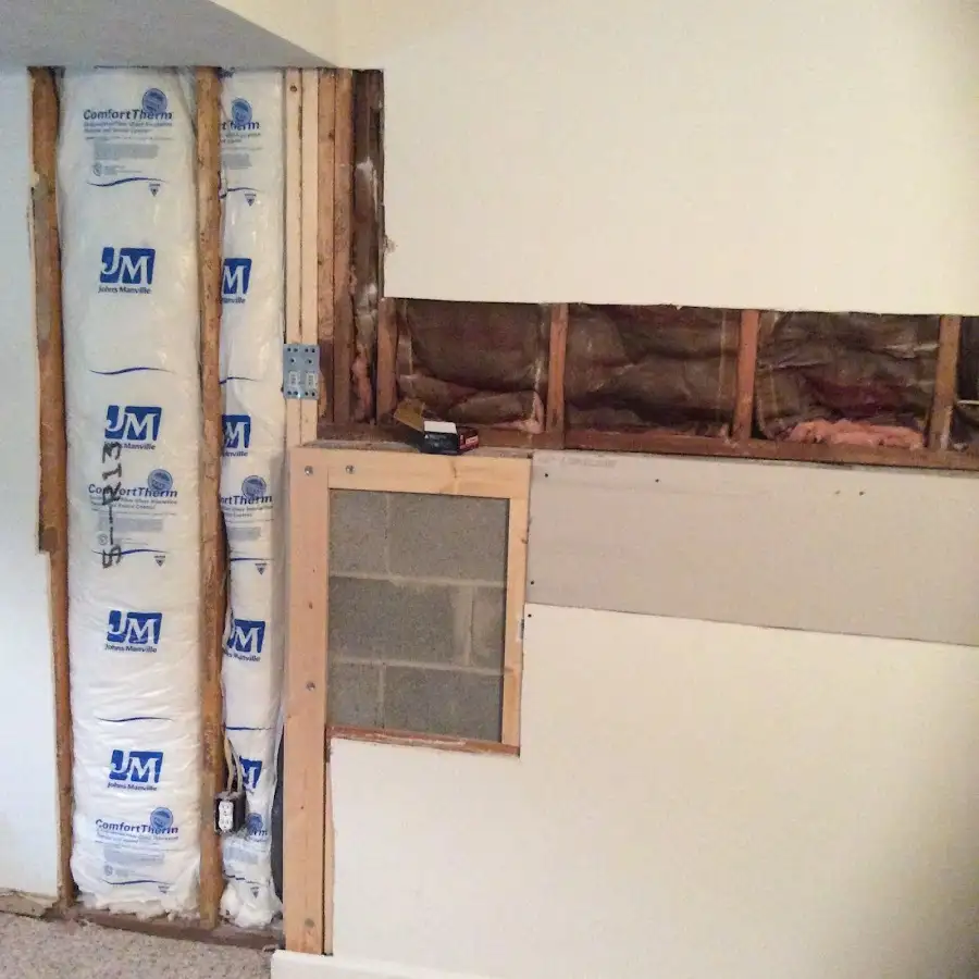 Wall insulation replacement during Basement Flood Cleanup in Daytona Beach Shores